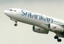 A Sri Lankan airlines Airbus takes off f