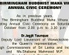 Annual Civic Ceremony – Birmingham Buddhist Maha Vihara