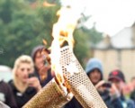 Dilshan Senanayake carried the Olympic Flame through Huntingdon – 8th July 2012