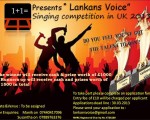 ‘Lankans Voice’ singing competition in UK