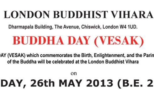 BUDDHA DAY (VESAK) 2013 – London Buddhist Vihara